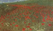 Merse, Pal Szinyei A Field of Poppies oil painting picture wholesale